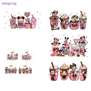 [Adegring] สติกเกอร์แก้วคริสตัลใส ลายการ์ตูนมิกกี้เมาส์น่ารัก กัน UV สําหรับตกแต่งสมุด แก้วมัก