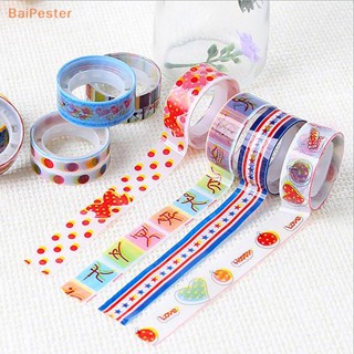 [BaiPester] เทปวาชิ ลายการ์ตูนน่ารัก ขนาดเล็ก สไตล์ญี่ปุ่น สีสันสดใส สําหรับนักเรียนผู้หญิง 10 ชิ้น