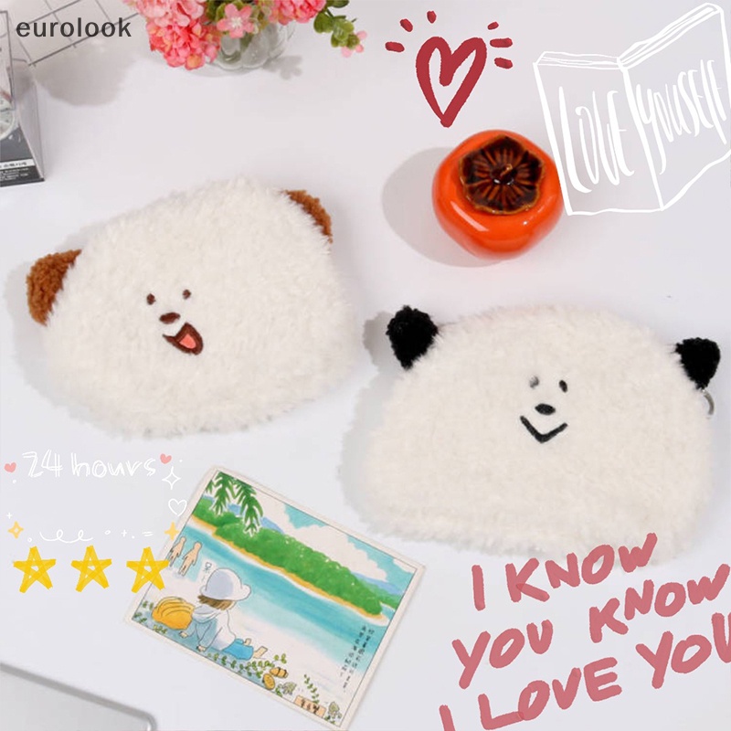 ใหม่-กระเป๋าใส่เหรียญ-บัตรเครดิต-บัตรเครดิต-กุญแจ-กระเป๋าสตางค์-ลายหน้าสุนัขน่ารัก-ขนาดเล็ก-แบบพกพา-th