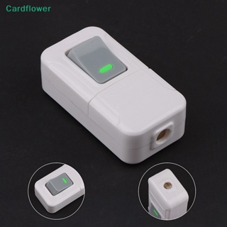 &lt;Cardflower&gt; สวิตช์ปุ่มกดเปิด ปิด ไฟ Led 6A 250V สีขาว สําหรับห้องโดยสาร ข้างเตียง