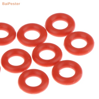 [BaiPester] ชุดแหวนโอริงซิลิโคน เกรดอาหาร สีแดง สําหรับซ่อมแซมเครื่องชงกาแฟ 10 ชิ้น