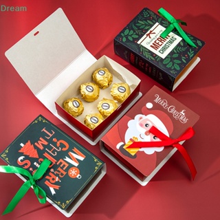 &lt;Dream&gt; ถุงขนมคริสต์มาส รูปหนังสือ Merry Christmas ซานต้าคลอส ของขวัญคริสต์มาส สําหรับตกแต่งบ้าน ปาร์ตี้ปีใหม่ ลดราคา