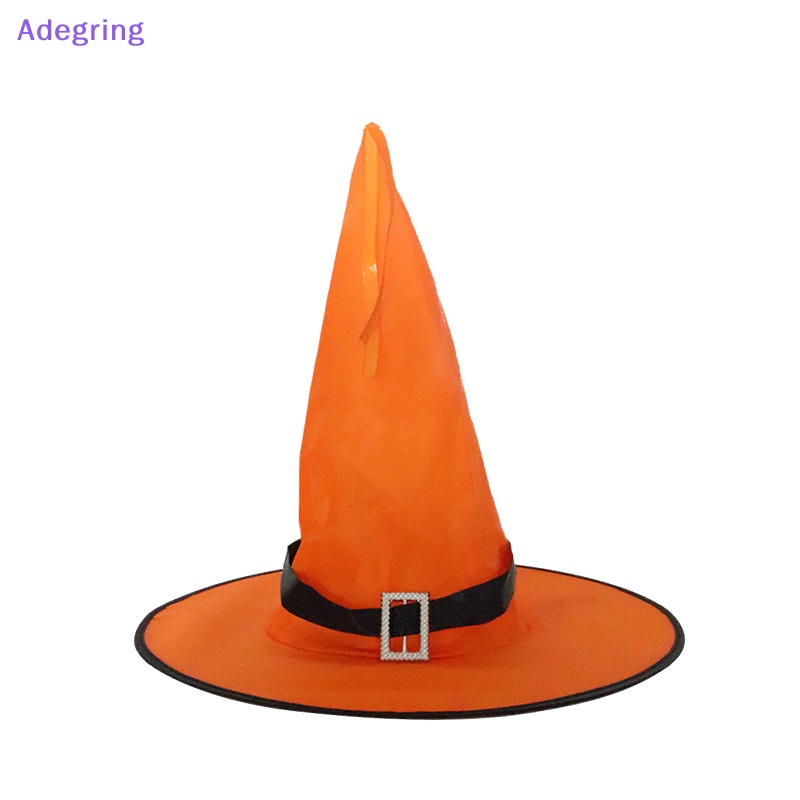 adegring-หมวกแม่มด-มีไฟ-led-พร็อพคอสเพลย์-สําหรับแขวนตกแต่งต้นฮาโลวีน