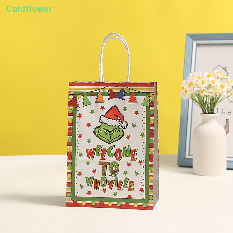 lt-cardflower-gt-ถุงกระดาษคราฟท์-สําหรับใส่ขนมหวาน-เหมาะกับเทศกาลคริสต์มาส-ปีใหม่-ปาร์ตี้-เด็ก-ลดราคา