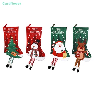 &lt;Cardflower&gt; ถุงเท้าซานต้าคลอส ความจุขนาดใหญ่ สําหรับแขวนตกแต่งต้นคริสต์มาส ปีใหม่ 2023