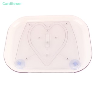 &lt;Cardflower&gt; ถาดวางจานหมุน ทรงสี่เหลี่ยมผืนผ้า หมุนได้ 360 องศา สําหรับตู้เย็น