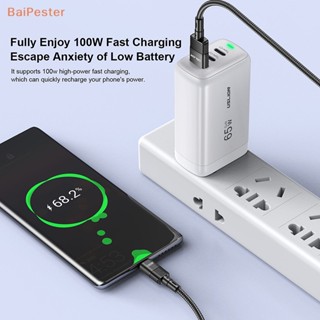 [BaiPester] สายชาร์จ USB Type C 100W ชาร์จเร็ว สําหรับ Huawei P50 P40 P30 Pro Xiaomi Realme POCO 7A USB C