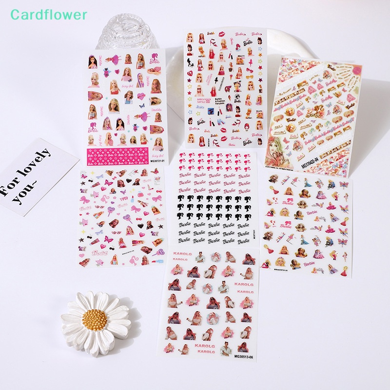 lt-cardflower-gt-สติกเกอร์-ลายการ์ตูนเจ้าหญิง-3d-สําหรับตกแต่งเล็บ-diy