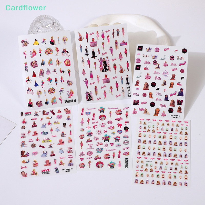 lt-cardflower-gt-สติกเกอร์-ลายการ์ตูนเจ้าหญิง-3d-สําหรับตกแต่งเล็บ-diy