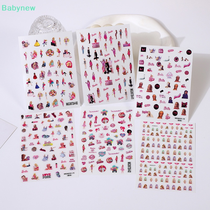 lt-babynew-gt-สติกเกอร์-ลายการ์ตูนเจ้าหญิง-3d-สําหรับตกแต่งเล็บ-diy