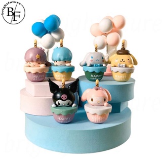 กล่องสุ่ม ฟิกเกอร์อนิเมะ Sanrio Kawaii Mystery ของเล่นคลายเครียด สําหรับของขวัญวันเกิด