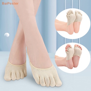 [BaiPester] ถุงเท้าแยกนิ้วเท้า ยืดหยุ่น มองไม่เห็น บรรเทาอาการปวดตาปลา ตรง งอนิ้วเท้า แยกนิ้วเท้า ถุงเท้า Hallux Valgus