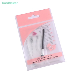 &lt;Cardflower&gt; ชุดแม่แบบลายฉลุ ใช้ซ้ําได้ สําหรับเขียนคิ้ว DIY