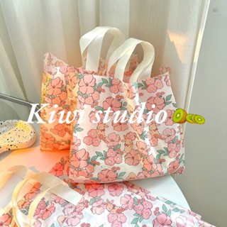 Kiwistudio 【แพ็คละ 50 ชิ้น】ถุงพลาสติก ลายกระต่าย ดอกซากุระ สีชมพู สําหรับใส่เสื้อผ้าเด็ก 1HCYK214