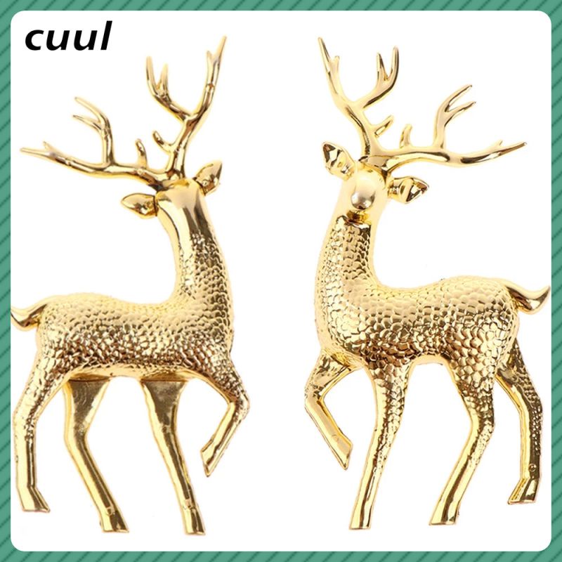 พลาสติกประดิษฐ์คริสต์มาสจำลอง-sika-deer-reindeer-fairy-tale-garden-props-รูปปั้นสัตว์บ้าน-elk-shop-ตู้แสดงเครื่องประดับ-cod
