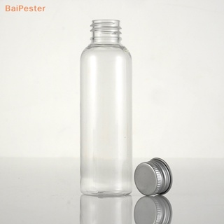 [BaiPester] ขวดโหลพลาสติกใส พร้อมฝาสกรูอลูมิเนียม ขนาดเล็ก สําหรับใส่เครื่องสําอาง เหมาะกับการพกพาเดินทาง