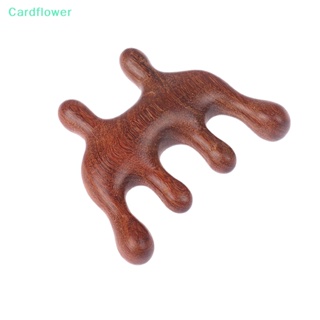 &lt;Cardflower&gt; หวีไม้กัวซา สําหรับนวดหนังศีรษะ และร่างกาย