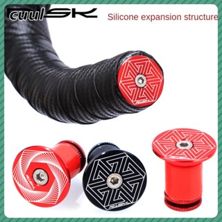 Risk Bicycle Handle Handle End Cover Aluminium Alloy Lock Mtb Mountain Handle Bicycle Accessories End Plug COD