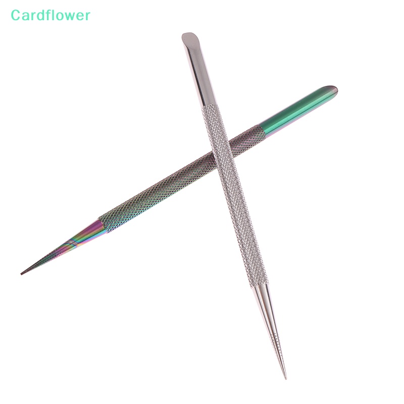 lt-cardflower-gt-อุปกรณ์สเตนเลส-แบบสองหัว-สําหรับตกแต่งเล็บ