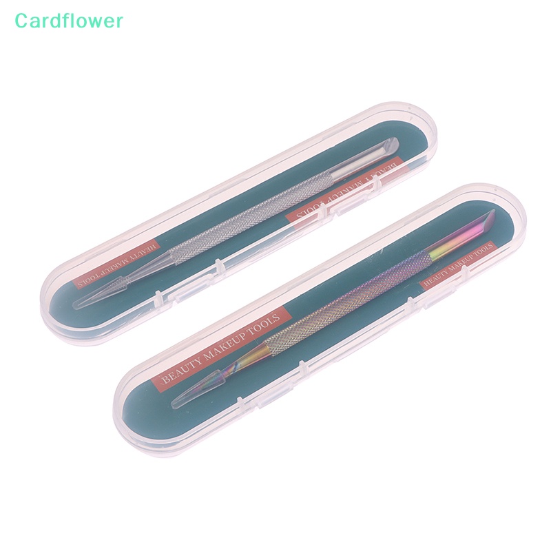 lt-cardflower-gt-อุปกรณ์สเตนเลส-แบบสองหัว-สําหรับตกแต่งเล็บ