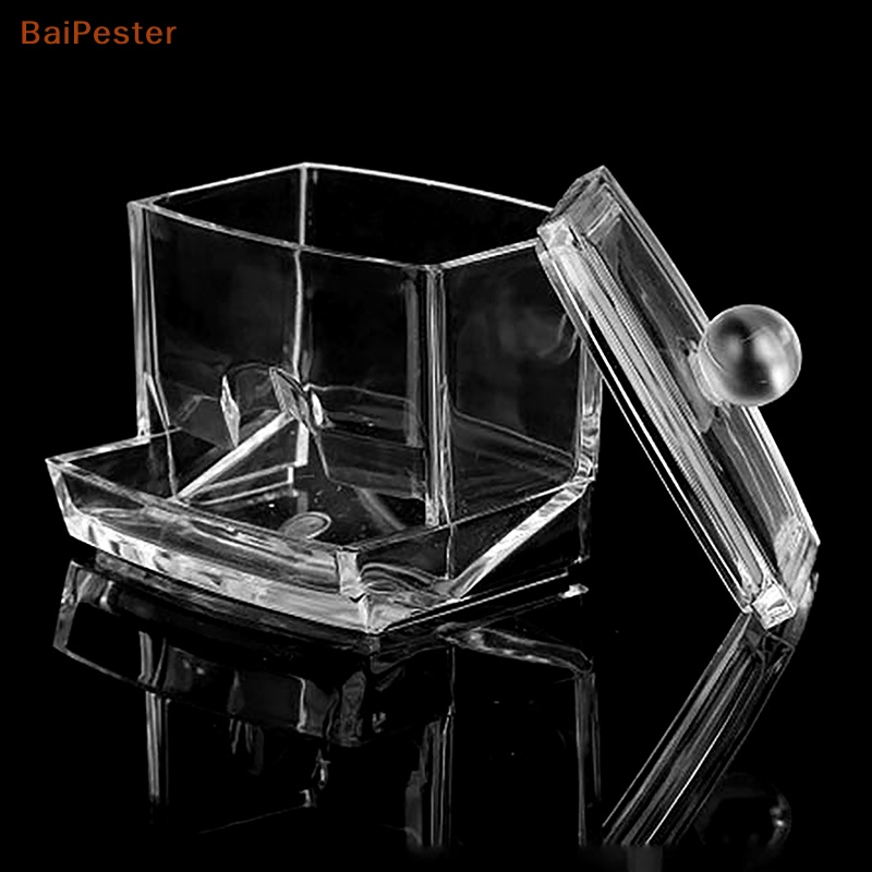 baipester-กล่องอะคริลิคใส-แบบพกพา-สําหรับเก็บสําลีก้าน-เครื่องสําอาง-เครื่องประดับ