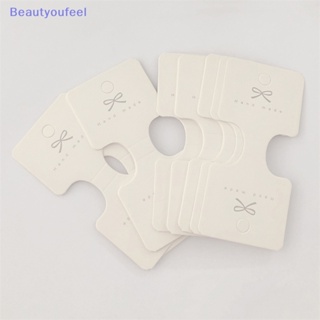 [Beautyoufeel] ป้ายแท็ก กระดาษแข็ง DIY สําหรับใส่เครื่องประดับ สร้อยคอ สร้อยข้อมือ ที่คาดผม เชือกรัดผม 50 ชิ้น