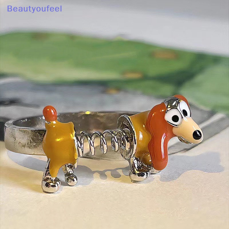 beautyoufeel-แหวนนิ้วมือ-ลายการ์ตูนสุนัขน่ารัก-ปรับได้-เครื่องประดับ-สําหรับปาร์ตี้-ของขวัญ