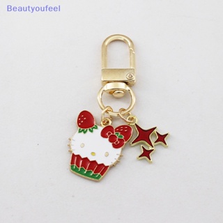 [Beautyoufeel] Sanrio Hello Kitty พวงกุญแจ ขนาดเล็ก สวยหรู พวงกุญแจ อะนิเมะน่ารัก เท่ จี้กระเป๋าเป้สะพายหลัง พวงกุญแจ อุปกรณ์เสริม ของขวัญเด็กผู้หญิง