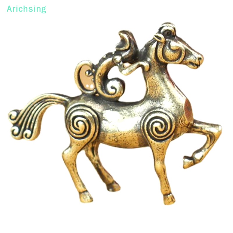 lt-arichsing-gt-พวงกุญแจ-จี้ม้า-ทองแดง-แฮนด์เมด-ทองเหลือง-นําโชค-ลิงขี่ม้า-วินเทจ-ลดราคา