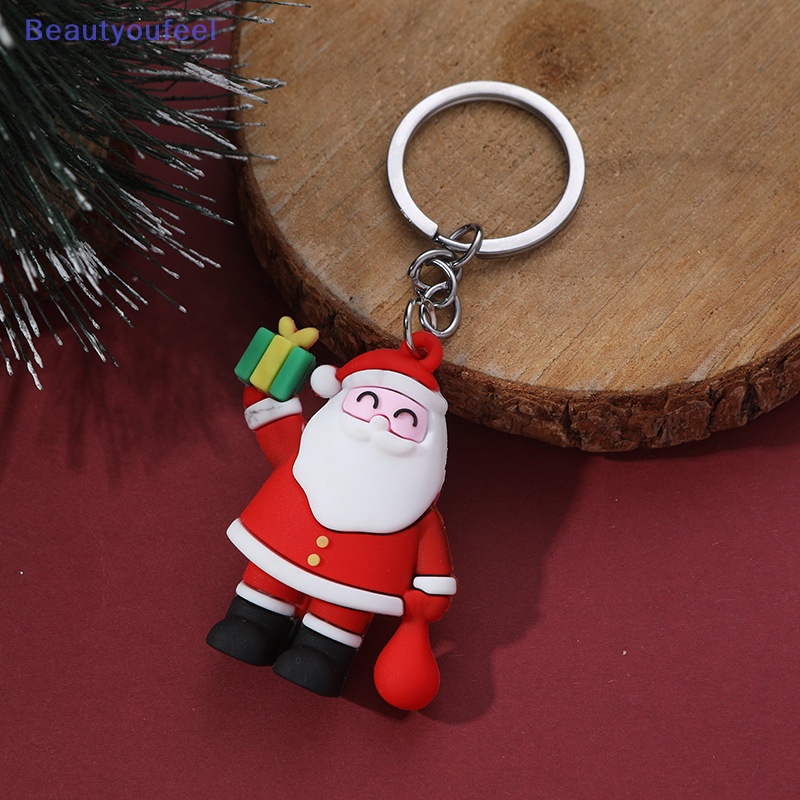 beautyoufeel-พวงกุญแจ-จี้ตุ๊กตาซานตาคลอส-ต้นคริสต์มาส-น่ารัก-สําหรับห้อยกระเป๋าเป้-ของขวัญเพื่อน