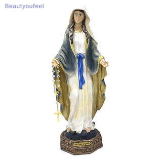 [Beautyoufeel] สร้อยข้อมือ ประดับลูกปัดคริสตัล สีทอง เหมาะกับของขวัญ สไตล์คาทอลิก แฟชั่นสําหรับสุภาพสตรี