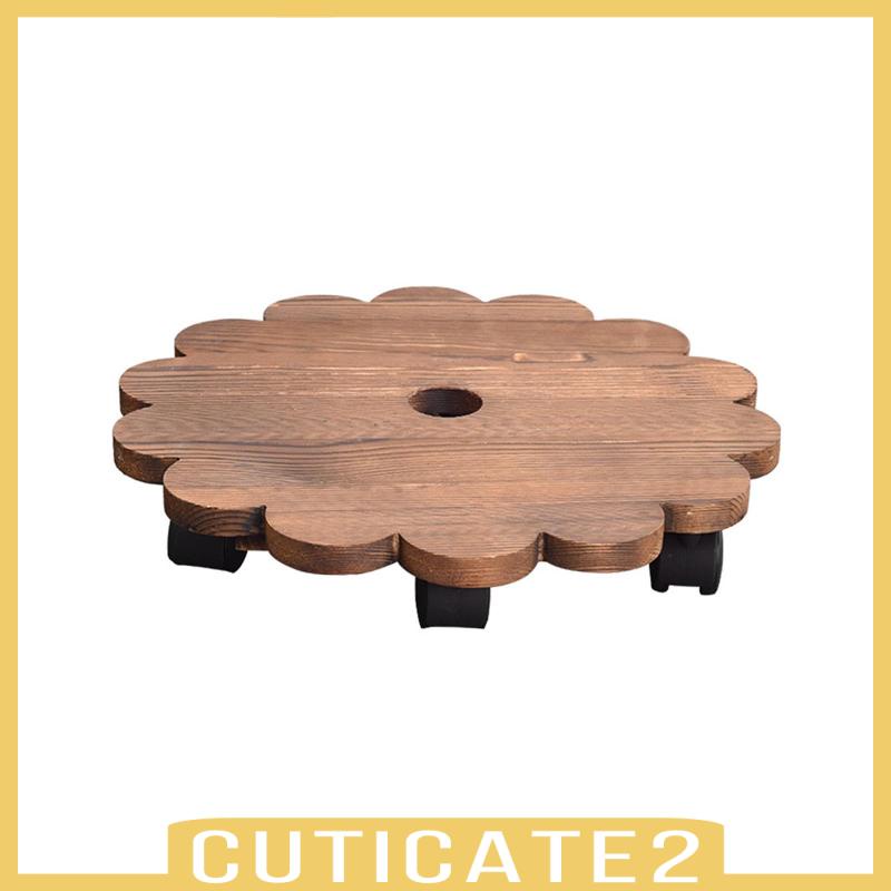 cuticate2-ฐานลูกกลิ้งไม้-ขยับได้-ทนทาน-สําหรับกระถางต้นไม้-สวน