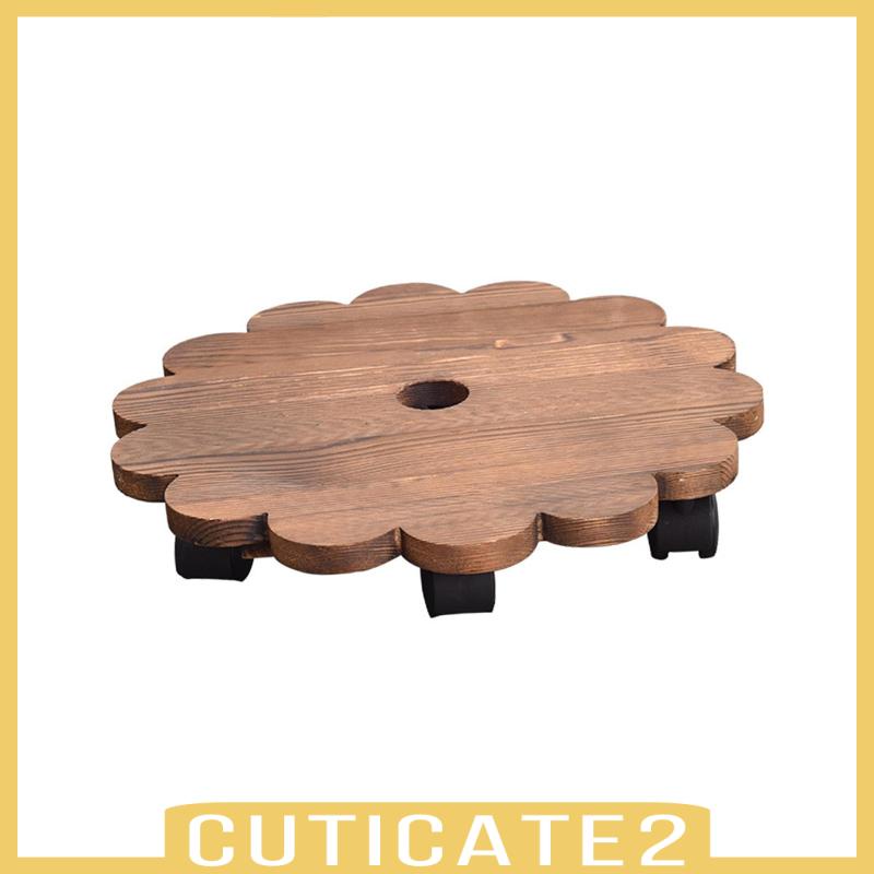 cuticate2-ฐานลูกกลิ้งไม้-ขยับได้-ทนทาน-สําหรับกระถางต้นไม้-สวน