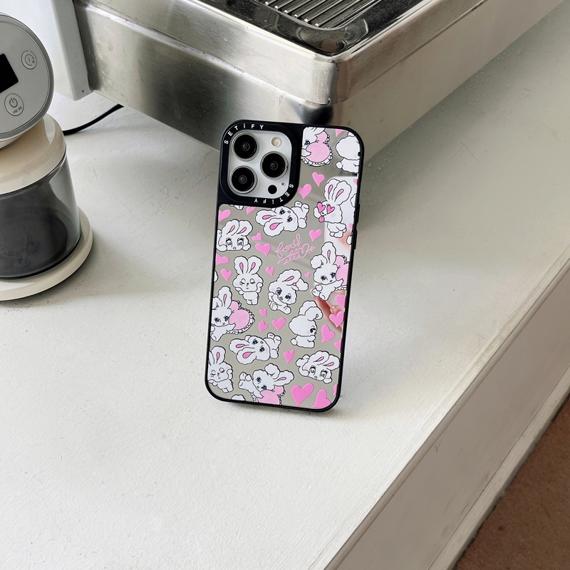 casetify-เคสโทรศัพท์มือถือ-ซิลิโคนนิ่ม-กันกระแทก-ลายกระต่ายน่ารัก-พร้อมกระจก-สําหรับ-เคสไอโฟน-iphone-11-12-13-14-pro-max-13-mini-x-xr-xs-max-14plus-15-pro-max-case