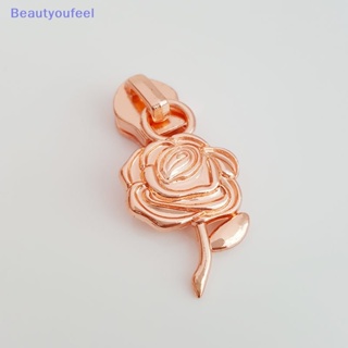 [Beautyoufeel] เทปซิปไนล่อน ลายดอกกุหลาบ สําหรับเย็บผ้า DIY 5 ชิ้น