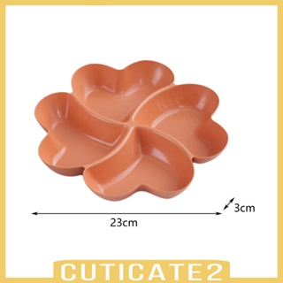 [Cuticate2] ถาดเสิร์ฟขนม และถั่ว 4 ช่อง สําหรับขนมหวาน เค้ก ผลไม้แห้ง
