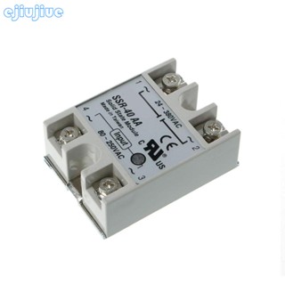 Cc โมดูลรีเลย์โซลิดสเตท SSR-40AA 40A 250V 80-250V สําหรับเอาท์พุต DC 24-380VAC