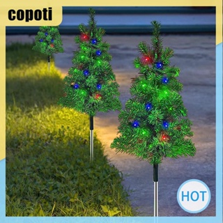 Copoti โคมไฟถนน พลังงานแสงอาทิตย์ IP65 กันน้ํา สําหรับบ้าน ต้นคริสต์มาส 4 ชิ้น