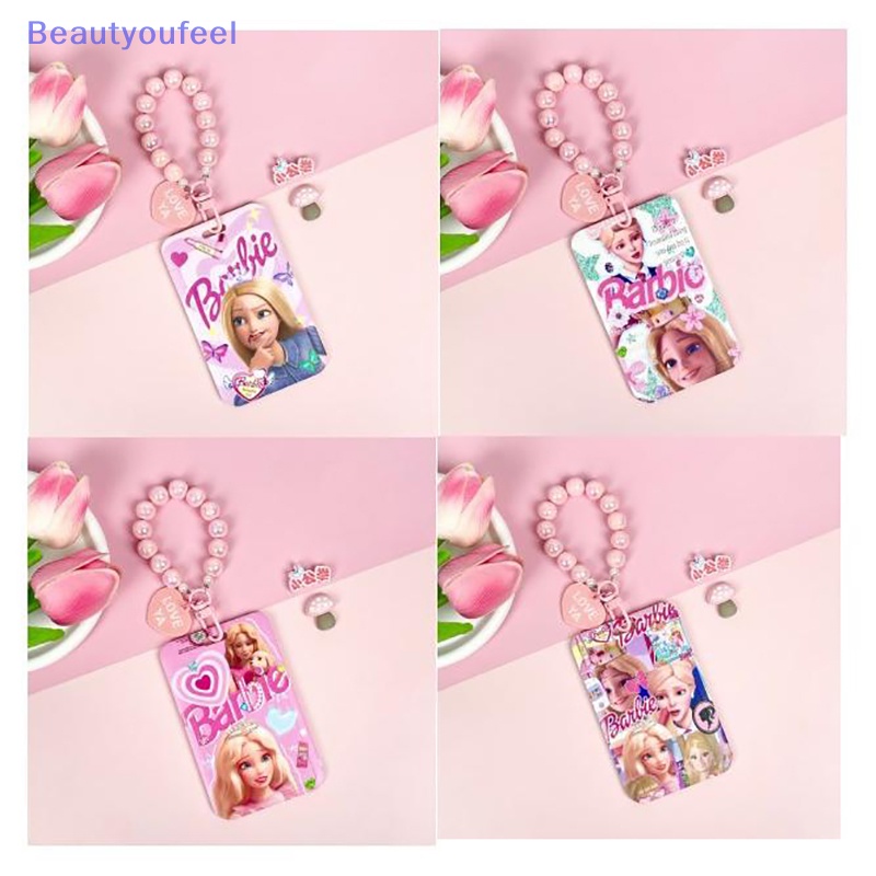 beautyoufeel-เคสใส่บัตรอาหาร-abs-แบบสไลด์ได้-ลายเจ้าหญิงบาร์บี้-สําหรับนักเรียน