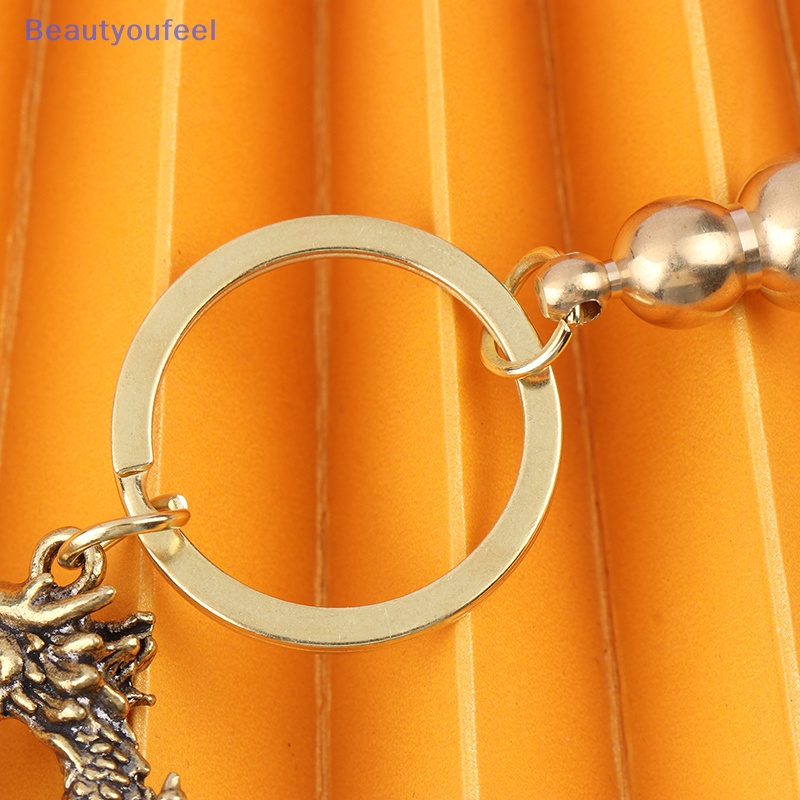 beautyoufeel-พวงกุญแจทองเหลือง-รูปปั้นมังกร-ราศีตรุษจีน-เครื่องประดับ-1-ชิ้น