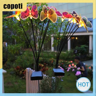 Copoti โคมไฟ LED รูปผีเสื้อ พลังงานแสงอาทิตย์ เปิด ปิดอัตโนมัติ สําหรับตกแต่งบ้าน สวน กลางแจ้ง