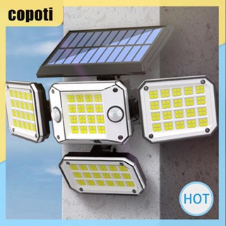 Copoti IP65 โคมไฟติดผนัง Led 306 ดวง พลังงานแสงอาทิตย์ 4 ดวง กันน้ํา พร้อมรีโมตคอนโทรล สําหรับบ้าน