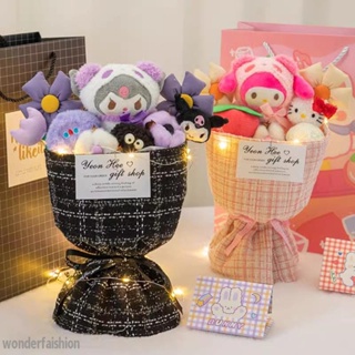 ช่อดอกไม้ รูปตุ๊กตาหมี Cinnamon Dog Kuromi น่ารัก เหมาะกับของขวัญวันเกิด สําหรับเด็ก