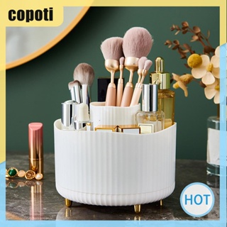 Copoti กล่องเก็บแปรงแต่งหน้า ทรงกลม 5 ช่อง สําหรับบ้าน