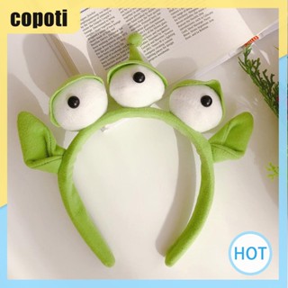 Copoti ผ้าพันคอ ลายการ์ตูนมอนสเตอร์น่ารัก สามตา เหมาะกับใส่อาบน้ํา สปา สําหรับผู้หญิง