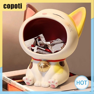 Copoti ตุ๊กตาแมวนําโชคเรซิ่น งานฝีมือ สําหรับตกแต่งบ้าน ออฟฟิศ