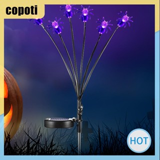 Copoti โคมไฟ LED พลังงานแสงอาทิตย์ สีม่วง สําหรับตกแต่งสวน บ้าน 2 ชิ้น