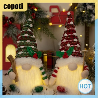 Copoti หมวกถัก รูปคนแคระน่ารัก ขนาดเล็ก สําหรับตกแต่งบ้าน เทศกาลคริสต์มาส