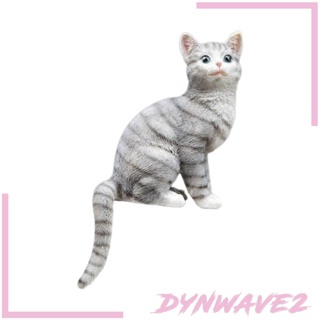 [Dynwave2] ฟิกเกอร์รูปปั้นแมว สร้างสรรค์ สําหรับตกแต่งบ้าน ระเบียง สวน กลางแจ้ง