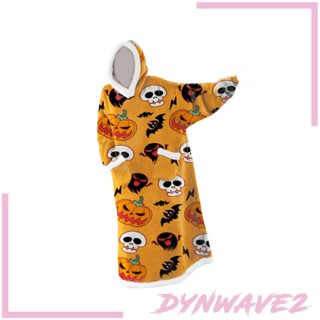 [Dynwave2] ผ้าห่ม มีฮู้ด โอเวอร์ไซซ์ พร้อมกระเป๋า และแขนเสื้อ สําหรับห้องนอน ฮาโลวีน